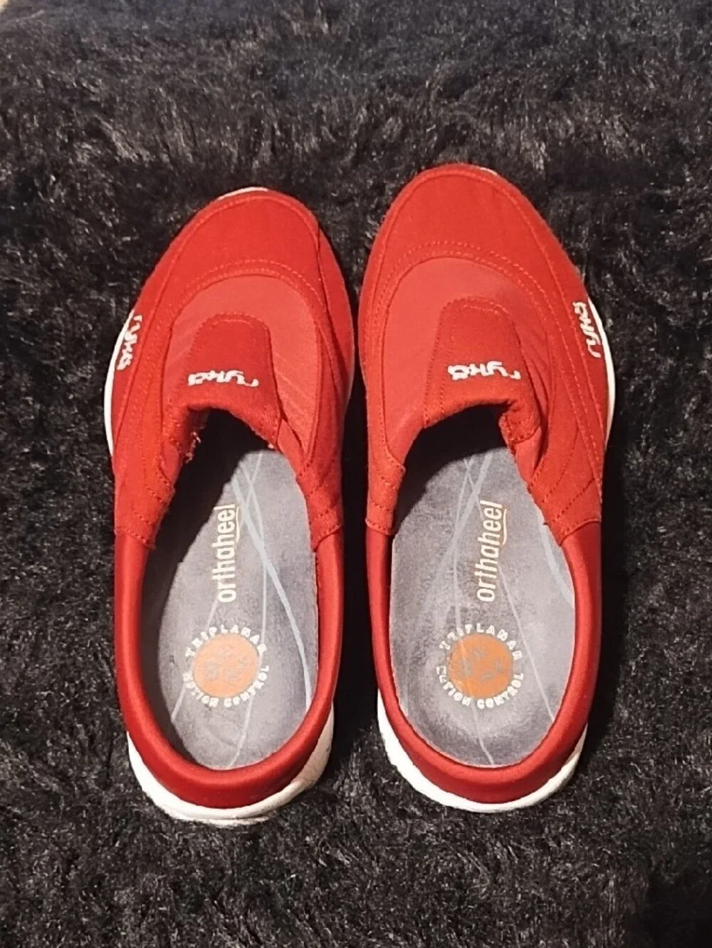 Ryka VGC Women's Red Slip-On Sneakers Size 6 Orthaheel.